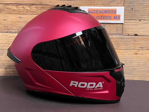 Casco Roda Pilot Abatible Calidad Metal Mica Regalo Humo Ns