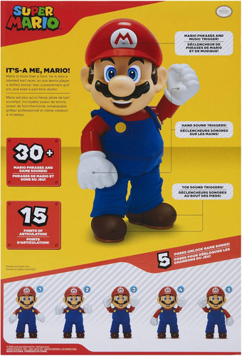 Super Mario Nintendo It's-a Me! Interactivo 38 Cm (Usado)