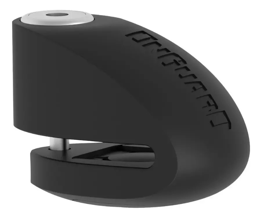 Traba Disco Con Alarma Acero Inoxidable 10mm Onguard Negro