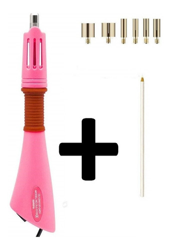 Envio Gratis Aplicador De Strass Y Gemas Termoadhesivas Electrico 220v + Lapiz Magico