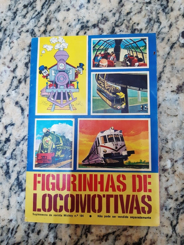 Álbum E Figurinhas Locomotivas. Antigo Raro. Década 60 (Usado)