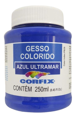 Gesso Acrilico Colorido Corfix Azul Ultramar 250ml