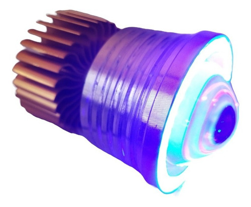 Imagen 3 de 4 de Faro Led Con Ojo D Angel Azul Exploradora Largo Alcance