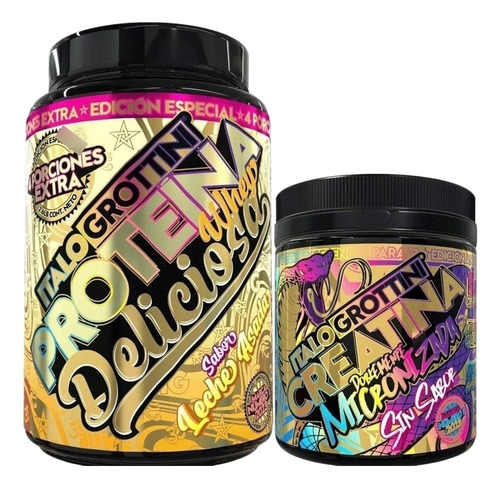 Pack Proteina Whey Deliciosa 2.6lbs + Creatina Sin Sabor