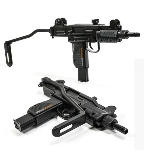 Pistola Fox Sub Machine Gun // Co2 Cal 4,5mm // Automatica // Con Culatin Rebatible // Metalica // Replica Mini Uzi