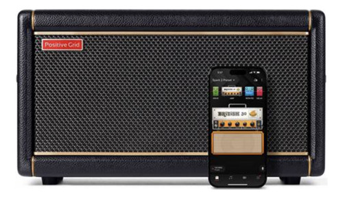 Amplificador Para Guitarra Positive Grid Spark 2 50 Combo Cor Preto 110v/220v