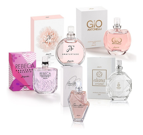 Imagem 1 de 6 de Kit Desodorantes Colônias Minisséries Feminina Jequiti 5x 25