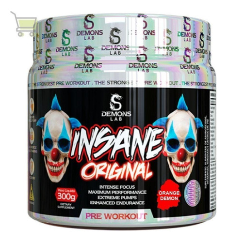 Pré Treino Insane Original 300g Demons Lab - Orange