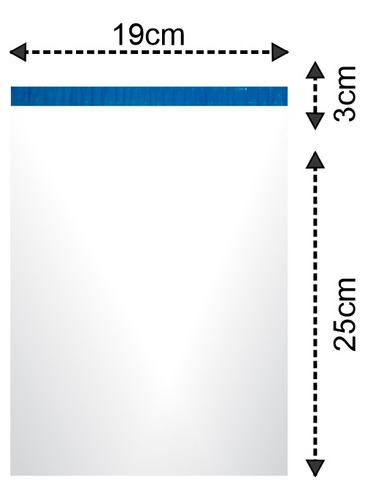 Envelope Ecommerce Full Transparente 19x25 200 Pç Imperdível