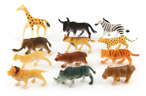 Figura J Kids De Plástico Con Varios Animales De Juguete En