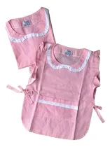 Comprar Guardapolvo Pintorcito Poncho Cuadrille Rosa Uniforme