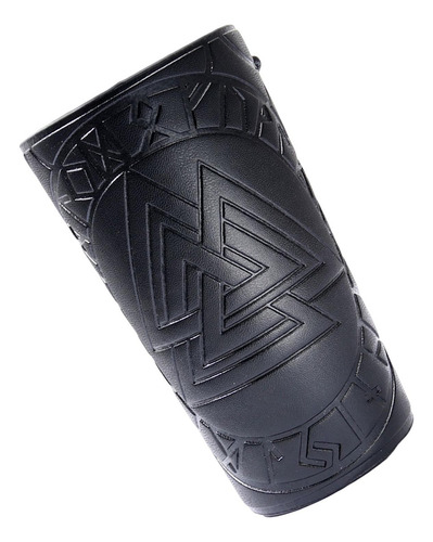 Gsz Pulsera De Cuero Patrón De Triángulo Protector De Negro