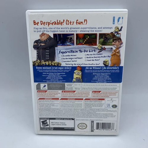 Jogo Nintendo Wii Despicable Methe Game Meu Malvado Favorito (Usado)