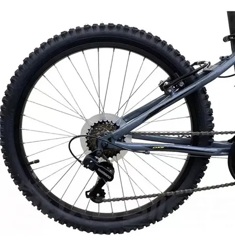 Bicicleta Aro 24 Oxs Glide 100 Infantil 21v Grafite preto Cor