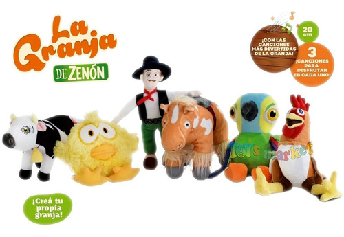 Granja Zenon O Canciones Zoo Peluche Musical Reino Infantil