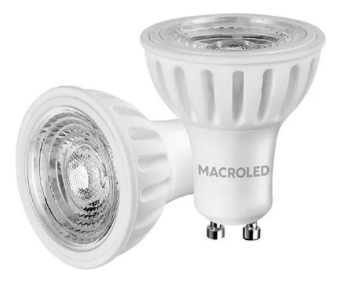 Lampara Led Dicroica 7w Macroled. L/cálida Cerámica