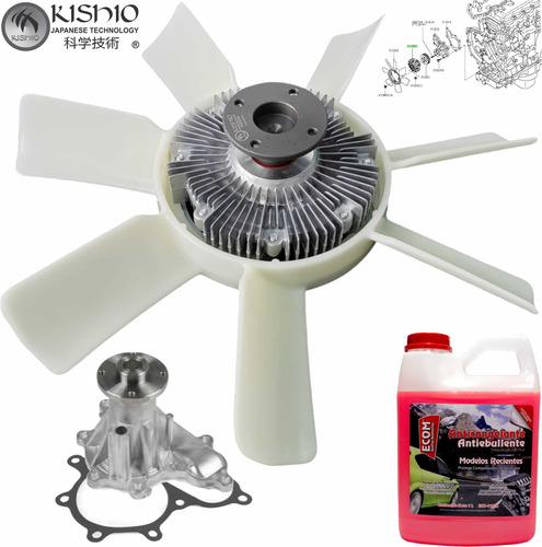 Kit Distribución Aspas Fan Clutc Nissan Pickup D23 2.5 08-15