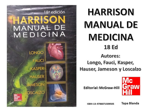 Libro Harrison Manual De Medicina 18 Ed Mcgrawhill
