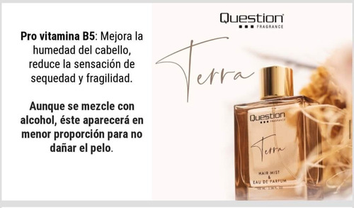 Imagen 8 de 9 de Perfume Mujer Terra Para El Cabello Y La Piel 100 Ml