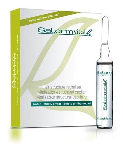 Pack 4 Ampollas Salermvital Vitalizador Estructural Capilar