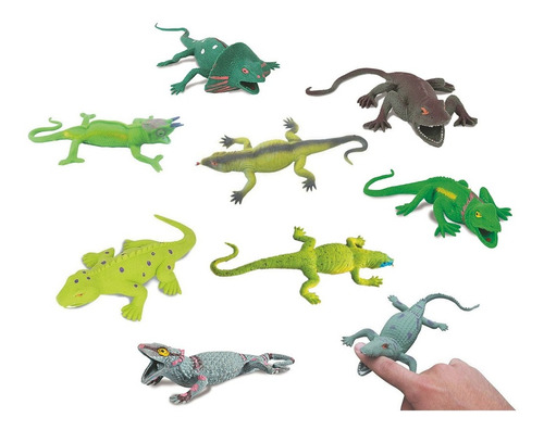 Lagarto Miniatura Estica E Puxa - Vários Modelos - Zoop Toys