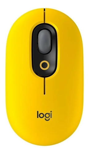 Mouse Inalambrico Logitech Pop Emoji Bluetooth - Amarillo