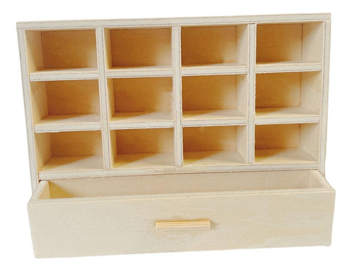 Casa De Muñecas De Madera 1:12, Modelo En Miniatura,