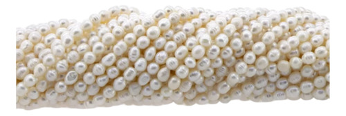 Perla  Natural De Rio Arroz 4,5,6mm Bisuteria 10pzs+envio