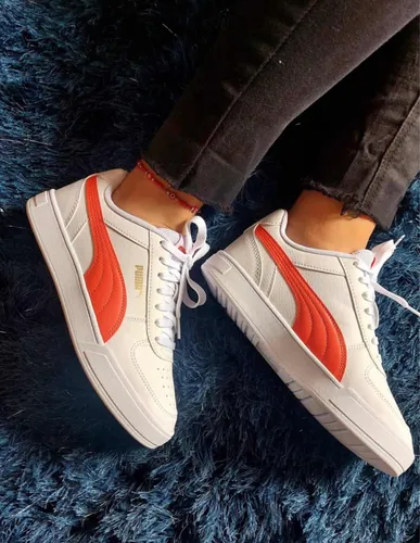 Tenis Para Mujer Puma Caven Naranja Originales Env o gratis
