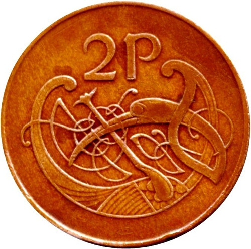 Irlanda Moneda De Bronde De 2 Pence Del Año 1971 - Km #21