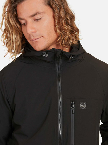 Cortaviento Black Stretch Negro Hombre Maui And Sons