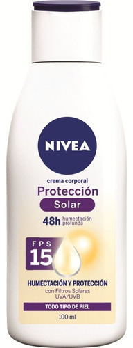 Nivea Crema Corporal Protección Solar Fps15