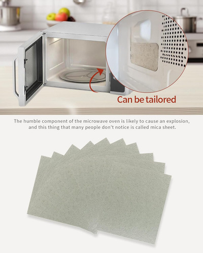 10 Cubierta Guía Ondas Lámina Mica Para Horno Microondas
