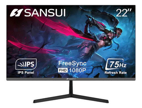 Monitor Sansui Es-22x3 22  Ips 75hz Fhd 1080p Hdmi