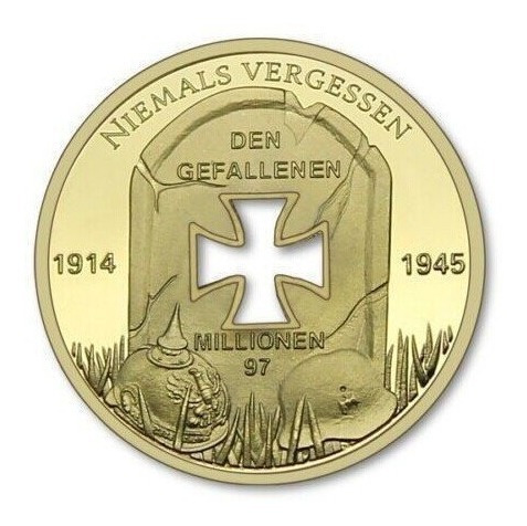 Medalla Y Moneda Cruz De Hierro Ejercito Alemán Guerra