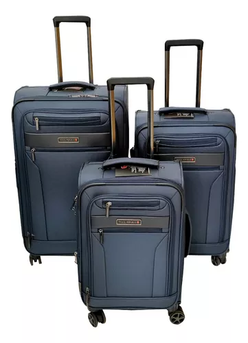 Samsonite Omni - Juego de 3 piezas con accesorios para equipaje, plateado,  Equipaje rígido con ruedas