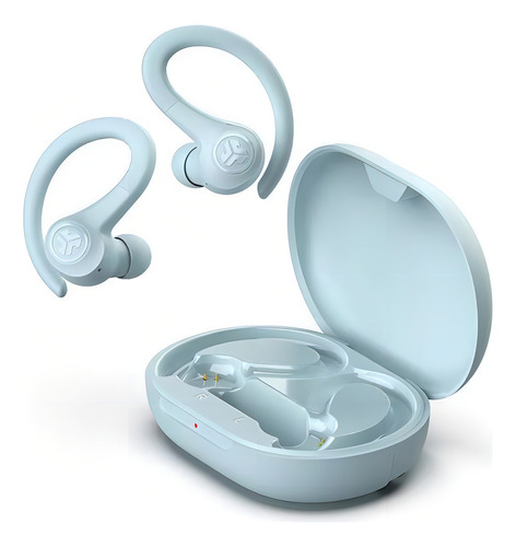 Audífonos True Wireless Con Bluetooth Sport Inalámbricos Color Celeste - Excelente (Reacondicionado)