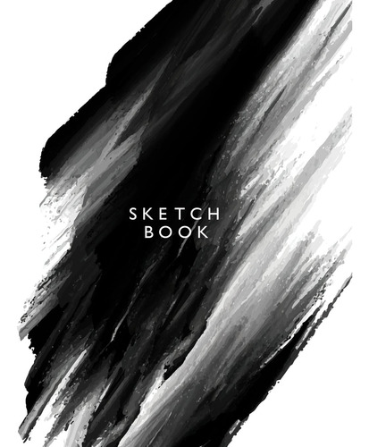 Libro: Sketchbook: Black And White Cover (8.5 X 11) Inches ,