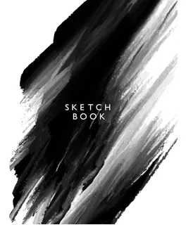 Libro: Sketchbook: Black And White Cover (8.5 X 11) Inches ,