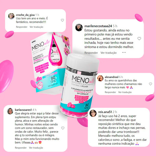2un Meno Aliv® Com Vitaminas A, D, E E K 60 Cápsulas