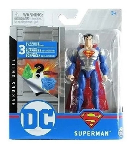 Figuras Articuladas 10 Cm Dc Superman Flash Cyborg Shazam 