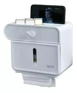 Dispensador De Papel Higiénico Porta Celular Con Cajón