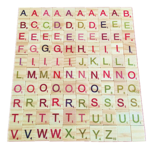 100 Unidades De Juguetes Montessori Con Letras Del Alfabeto,