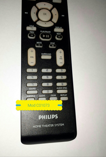 Controle Remoto Philips Dvd Home Modc01073 Theater System  