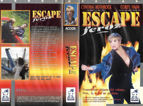 Escape Feroz Vhs Corey Haim Leo Rossi Cynthia Rothrock