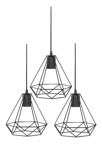 Pack X3 Lamparas Rusticas Colgantes Lampara Vintage Colgante