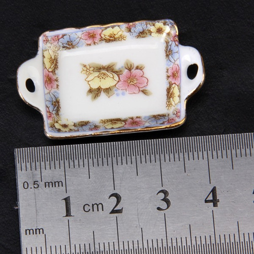 40 Pcs 12ª Casa De Bonecas Miniatura Jantar Louça Porcelan