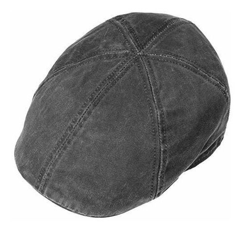 Gorra Plana Stetson Level De Algodón Desgastado Con Pico De