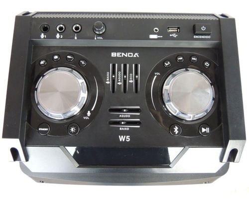 Caixa De Som Benoá Bna-w5 60w Bluetooth Usb Com Controle