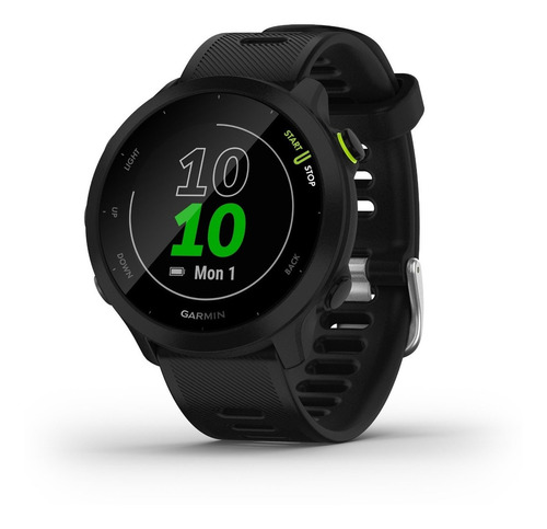 Reloj De Pulsera Inteligente Garmin Forerunner 55 Unisex Color de la correa Negro Color del bisel Negro Color del fondo Negro